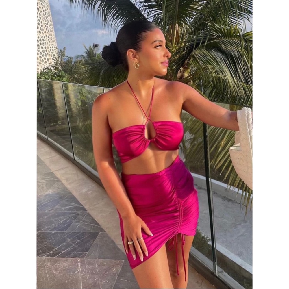 NWT • 12th Tribe Satin Mini Skirt - Picture 13 of 14